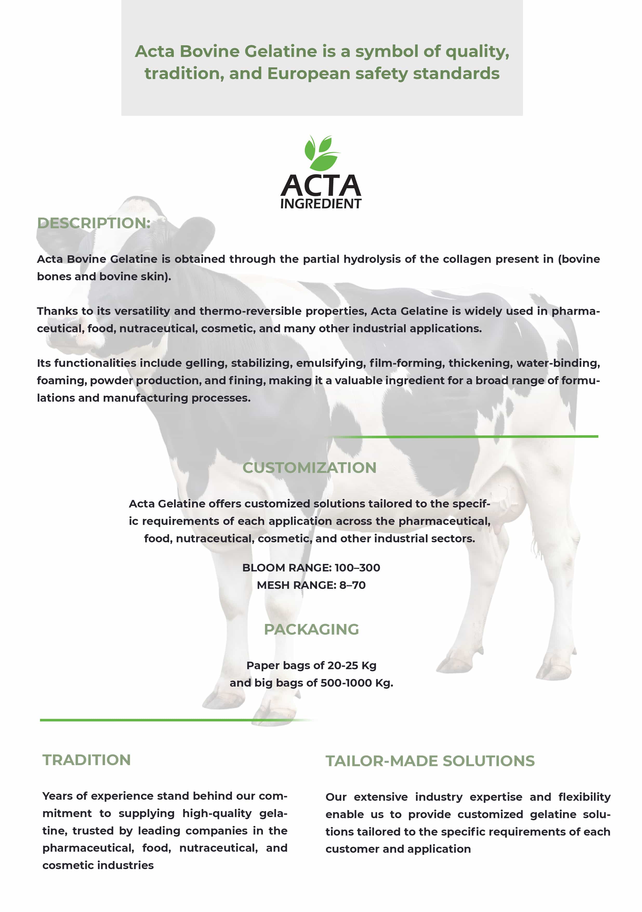 ACTA Ingredient catalog — page 18