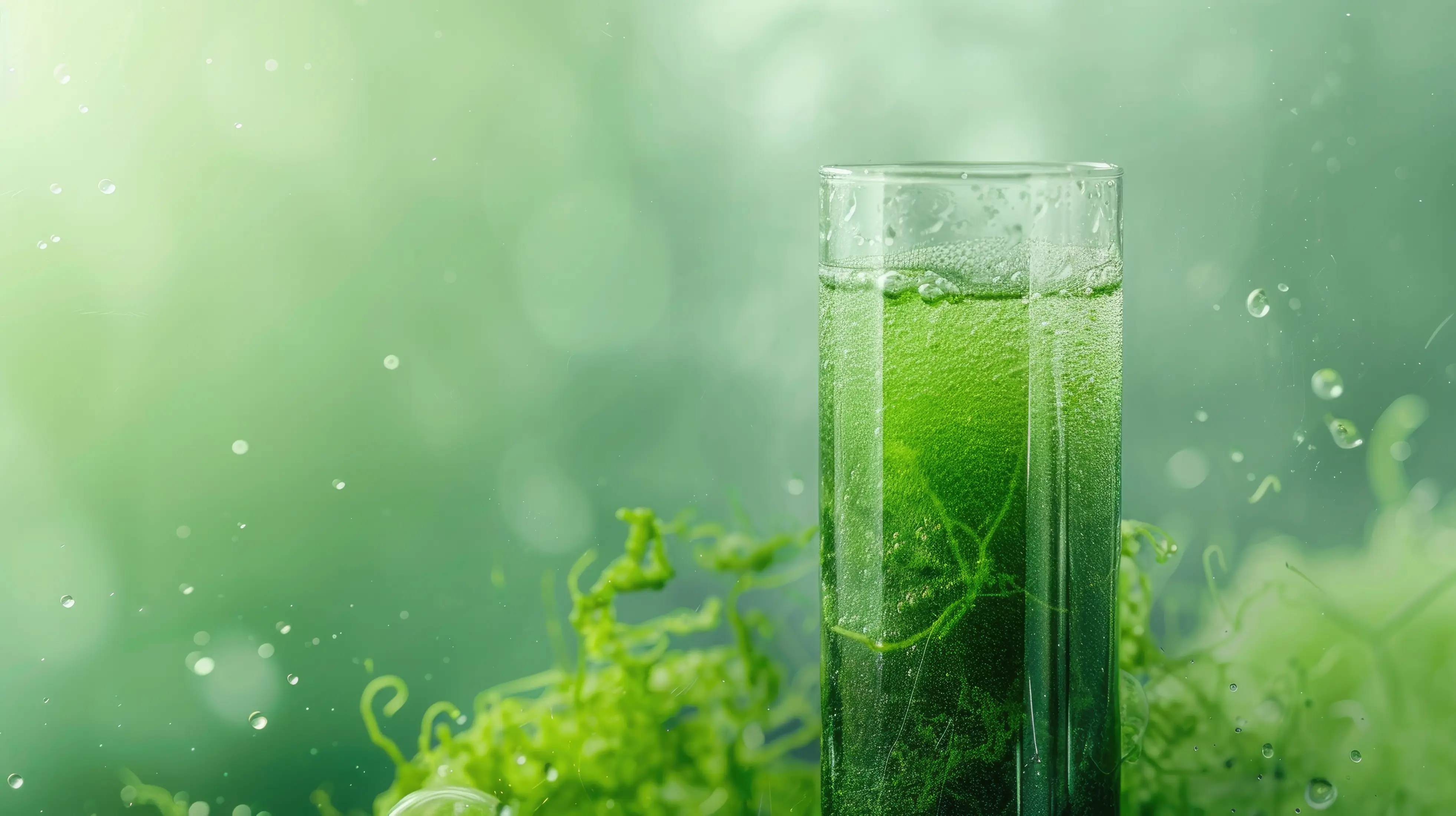 Organic food and chlorophyll